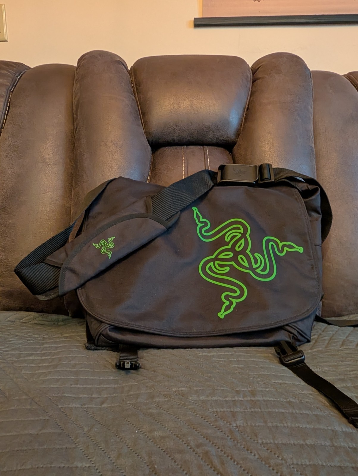 Discontinued Razer gaming backpack gear bag Laptop Bag Black Green