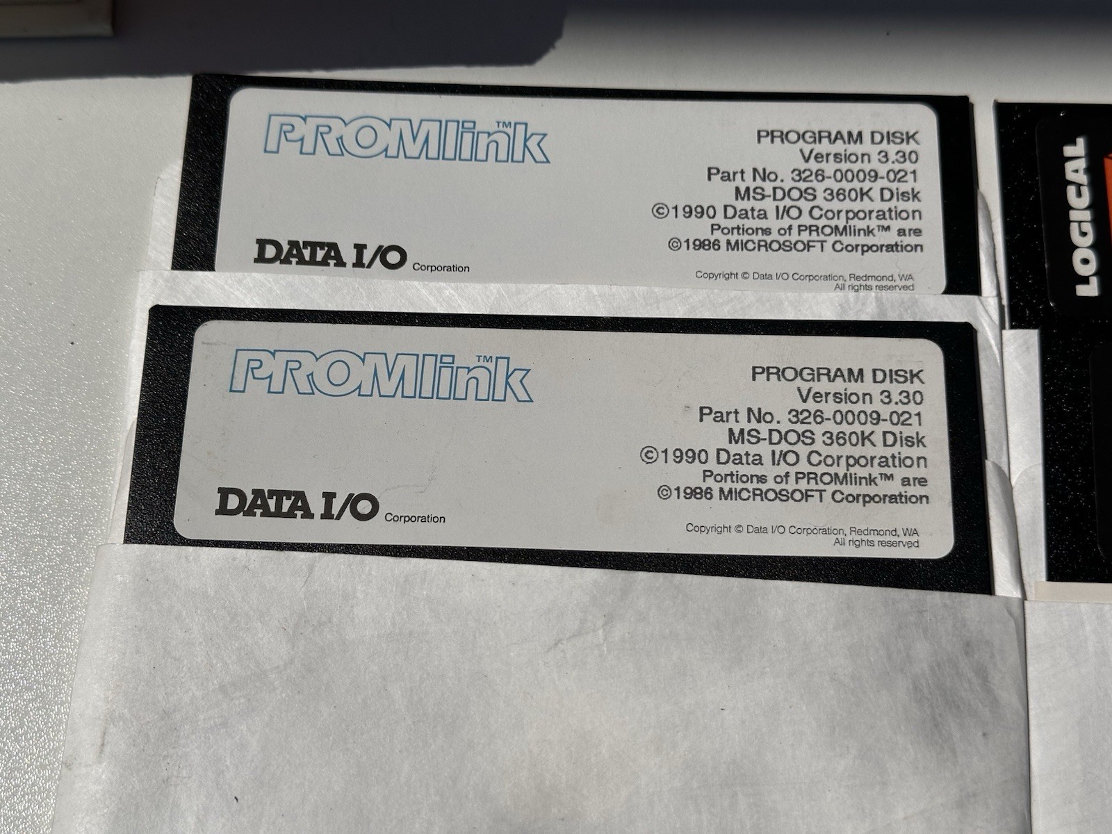 DATA I/O - PROMLink Programming Software Disk Set For Model 29A, 29B - MS-DOS
