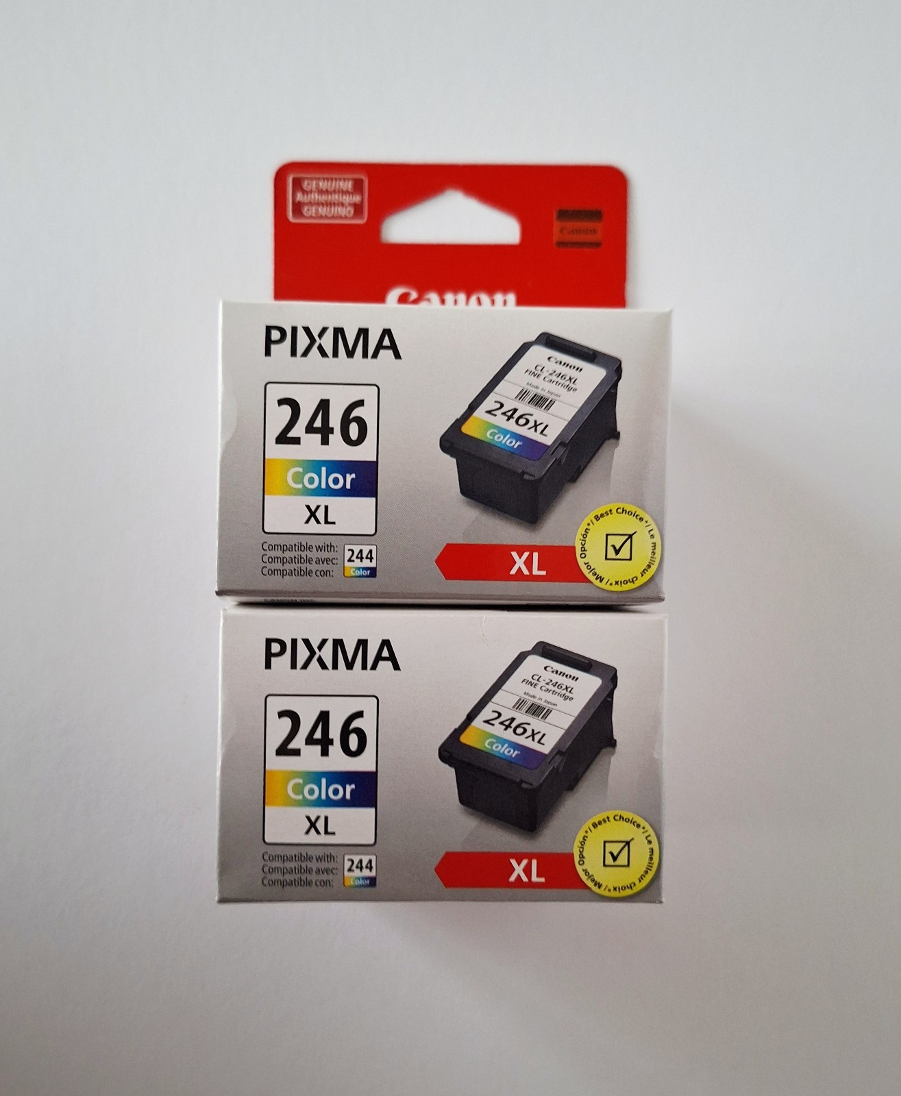 Canon PIXMA CL-246XL Color XL Ink Cartridge for MG2520 MG2420 iP2820 2 PCS
