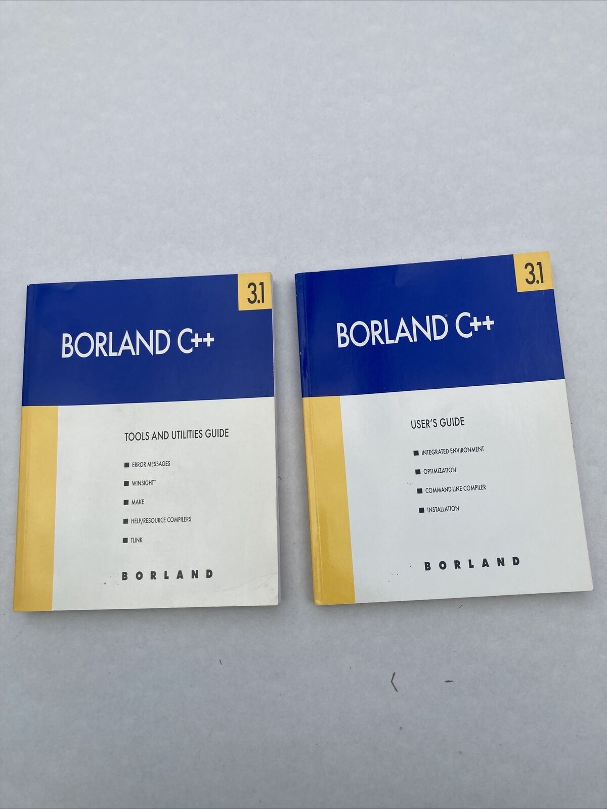 Borland C++ V3.1 Manuals