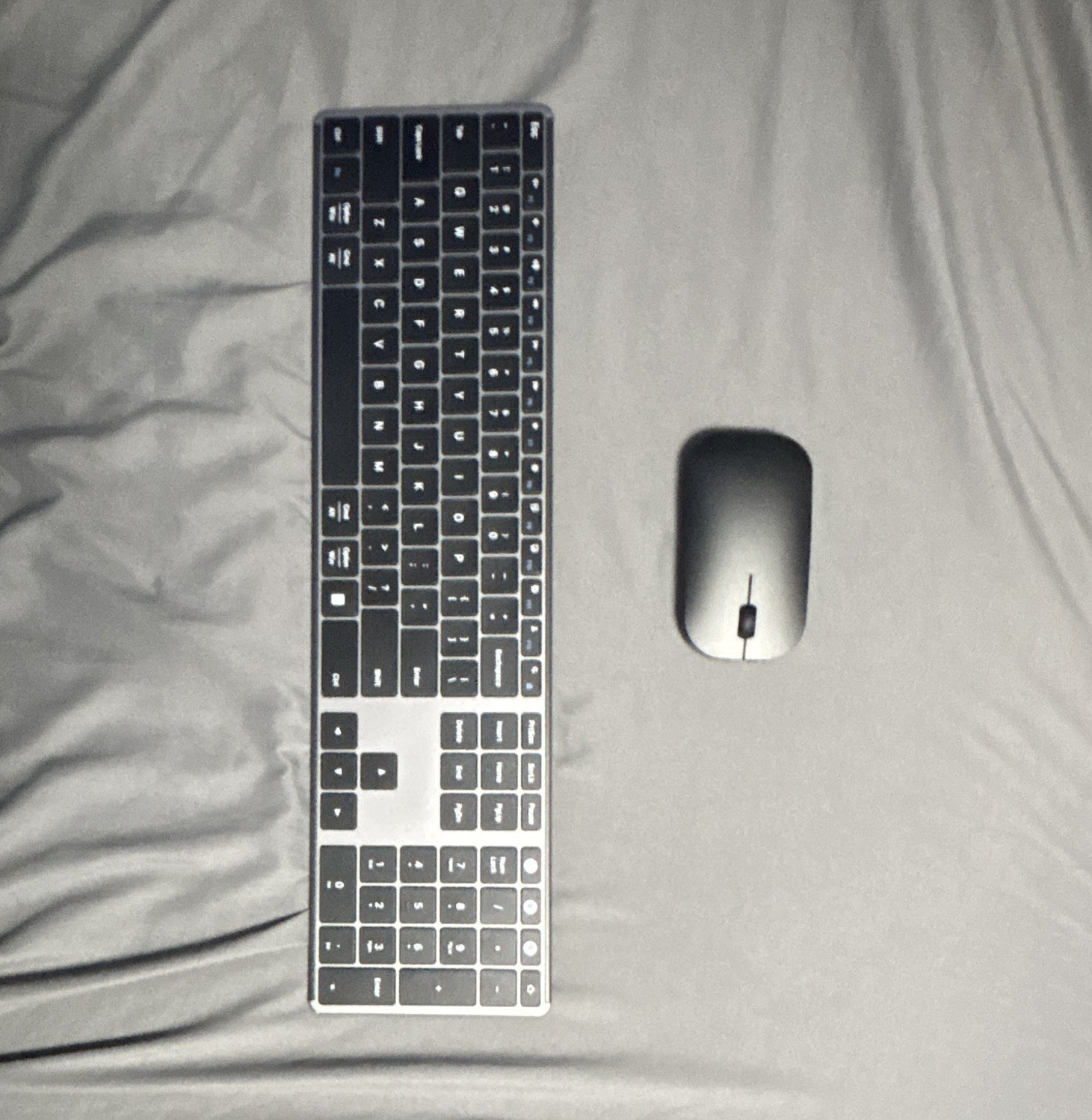 Seenda K02T Wireless Slim Keyboard & Mouse Bundle 1600 DPI Black/Gray