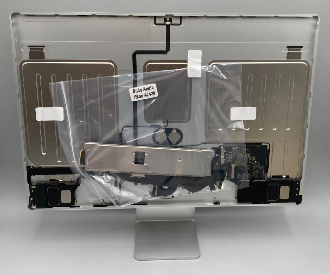 OEM Apple iMac 24" M1 2021 A2438 4 Port Housing With Stand ONLY Silver Excellent