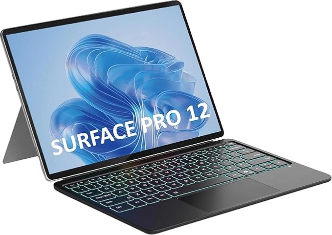 Microsoft Surface Pro 12-inch 2025 Magnetic Backlit Keyboard Case With Trackpad