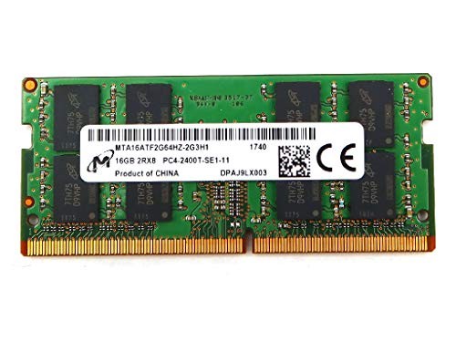 MICRON 16GB SO-DIMM DDR4 DUAL 2RX8 PC4-19200 2400MHZ MEMORY MTA16ATF2G64HZ-2G3H1