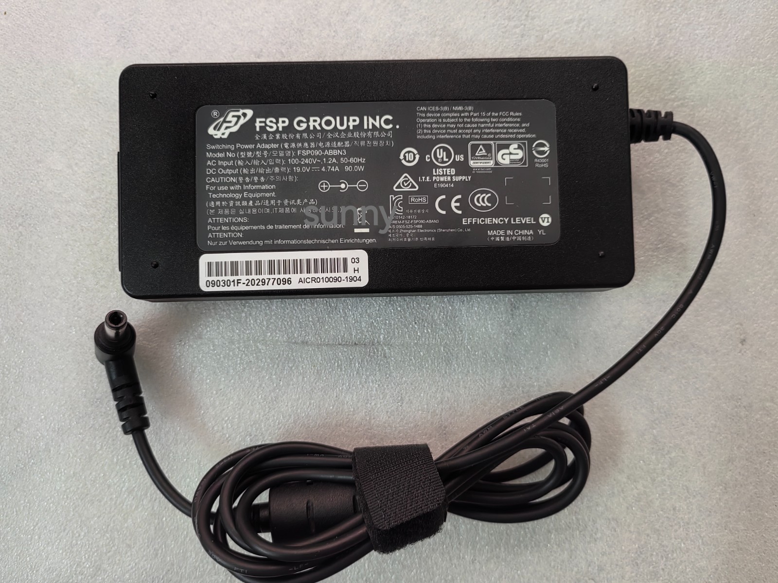 FSP 19V 4.74A FSP090-ABBN3 For MSI Optix MAG321CURV Monitor 90W Adapter