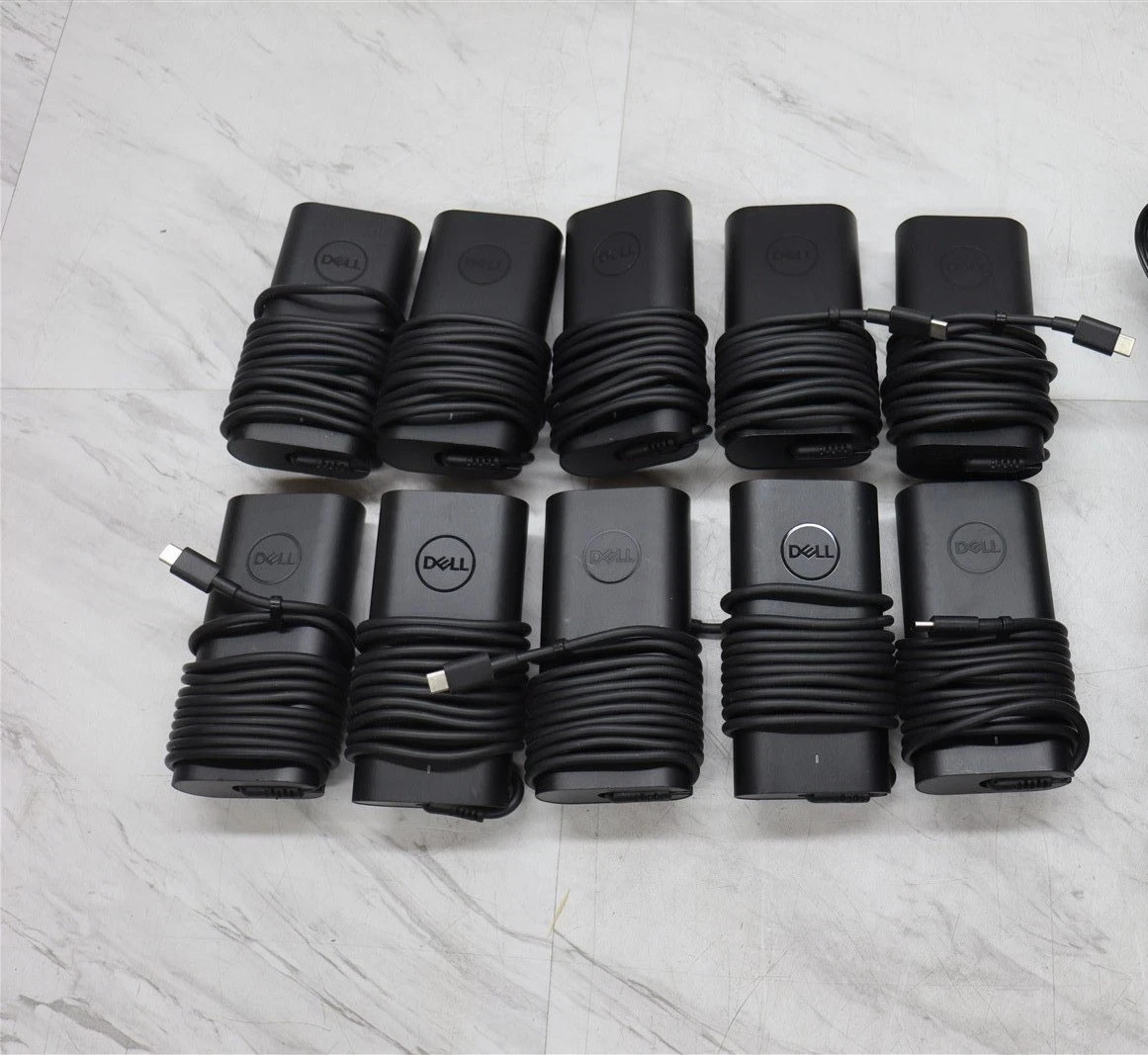 LOT of 5 Dell Laptop USB-C 100w (6) Chargers Power Adapters