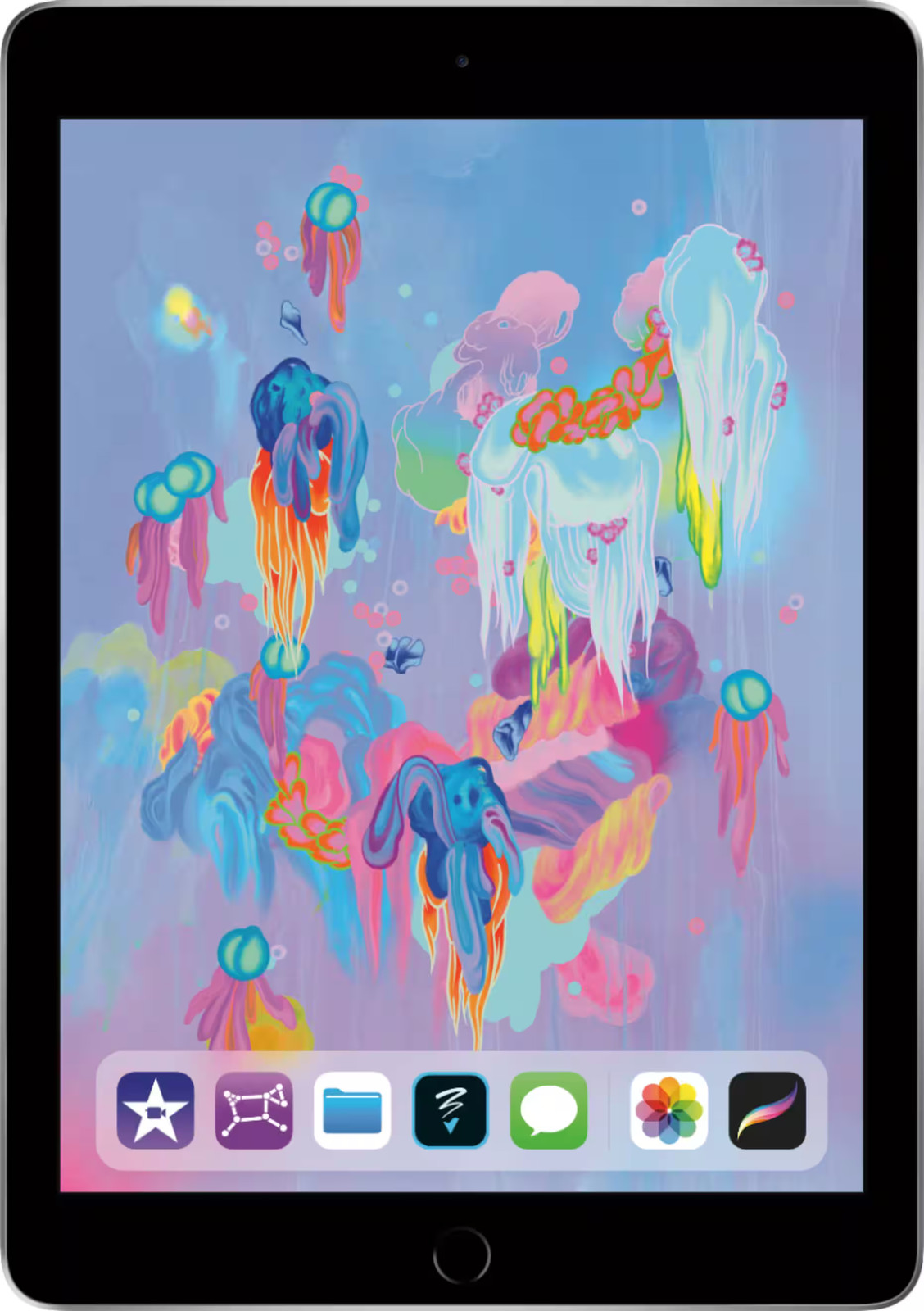 Apple - Geek Squad Certified Refurbished iPad with Wi-Fi - 128GB - Space Gray