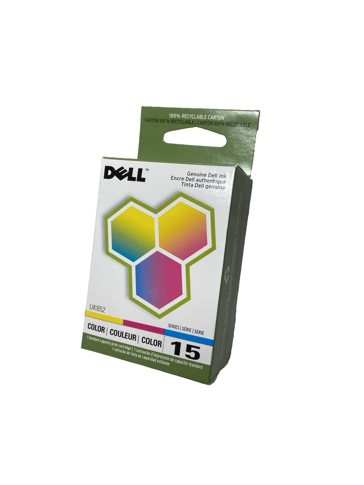 Ink Cartridge Dell Computer UK852 15 Standard Capacity Color