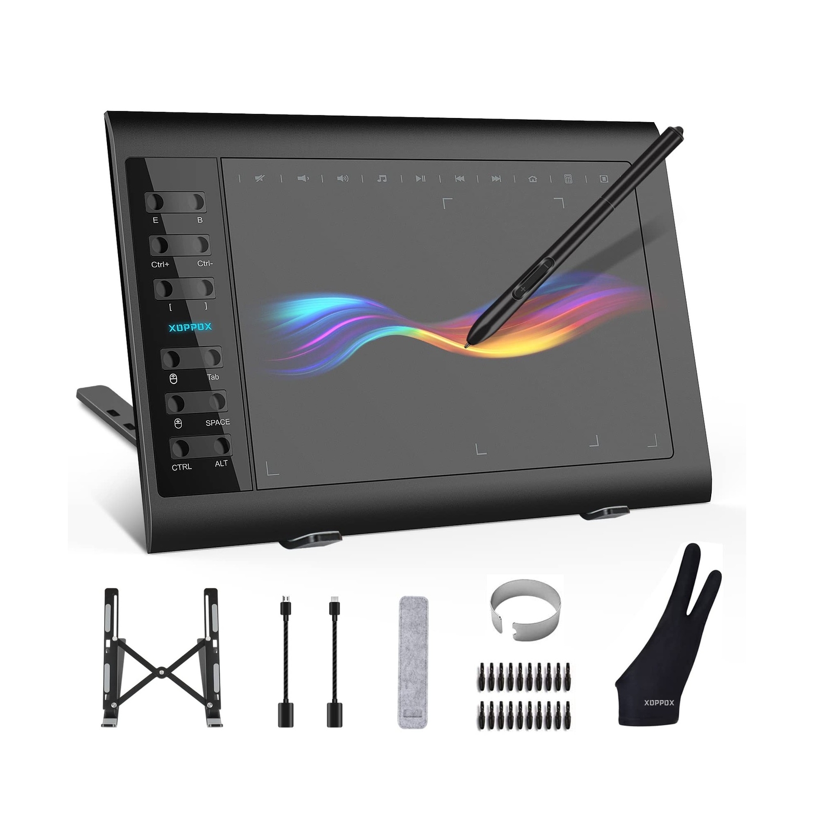 XOPPOX Graphics Drawing Tablet 10 x 6 Inch Large Active Area with 8192 Levels...