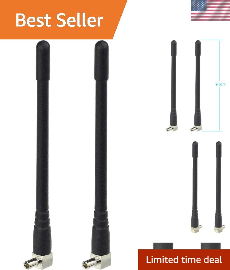 Ultra-Lightweight 3dBi TS9 Antenna 2-Pack - Perfect for Hotspots & USB Modems