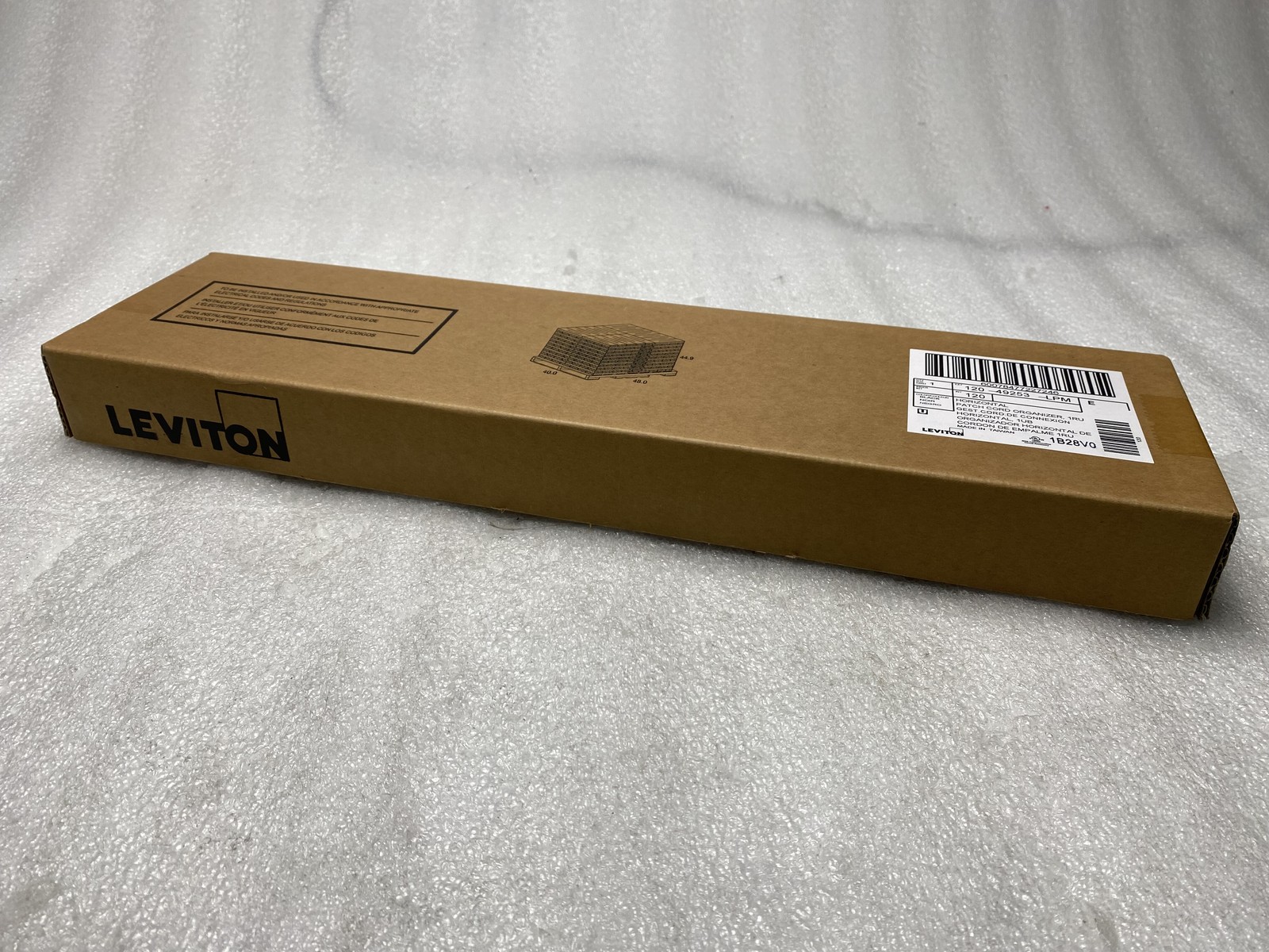 Genuine New Open Box Black Leviton 49253-LPM Patch Cord Organizer