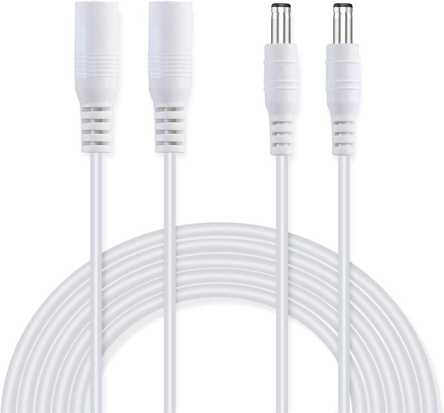 Cable  2 Pack Power Extension Cable 12Ft 2.1Mm X 5.5Mm Compatible with DC 5V 12V