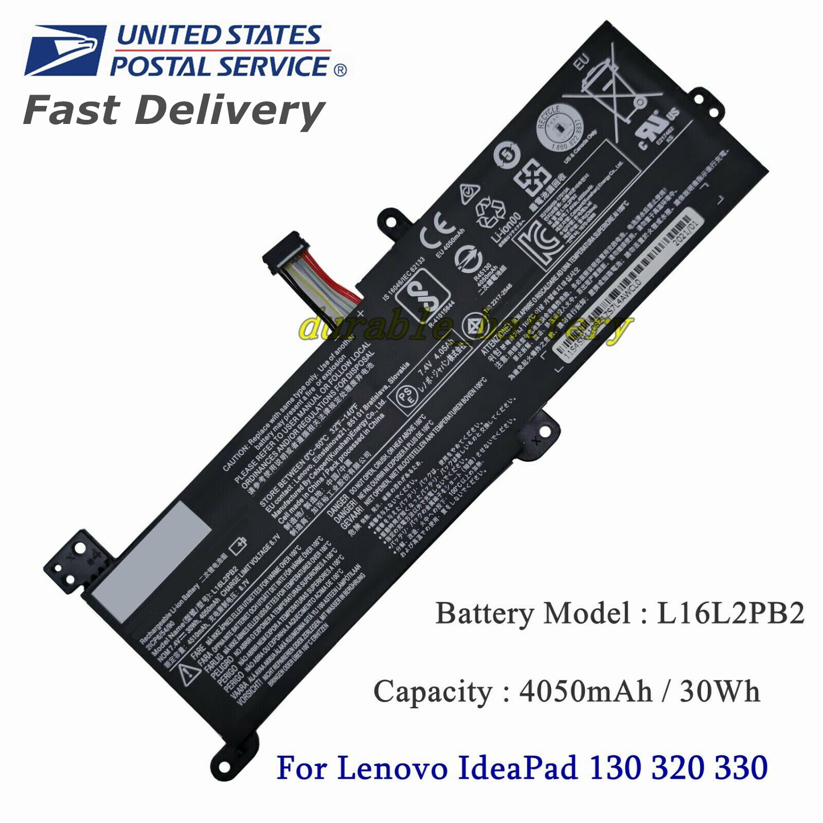 OEM Battery L16L2PB2 For Lenovo IdeaPad V320 L16C2PB2 L16L2PB1 L16L2PB3 L16M2PB2