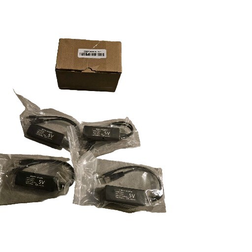 Anvision 4-pack 5V Gigabit PoE Splitter, USB Type C, 48V to 5V 2.4A Adapter