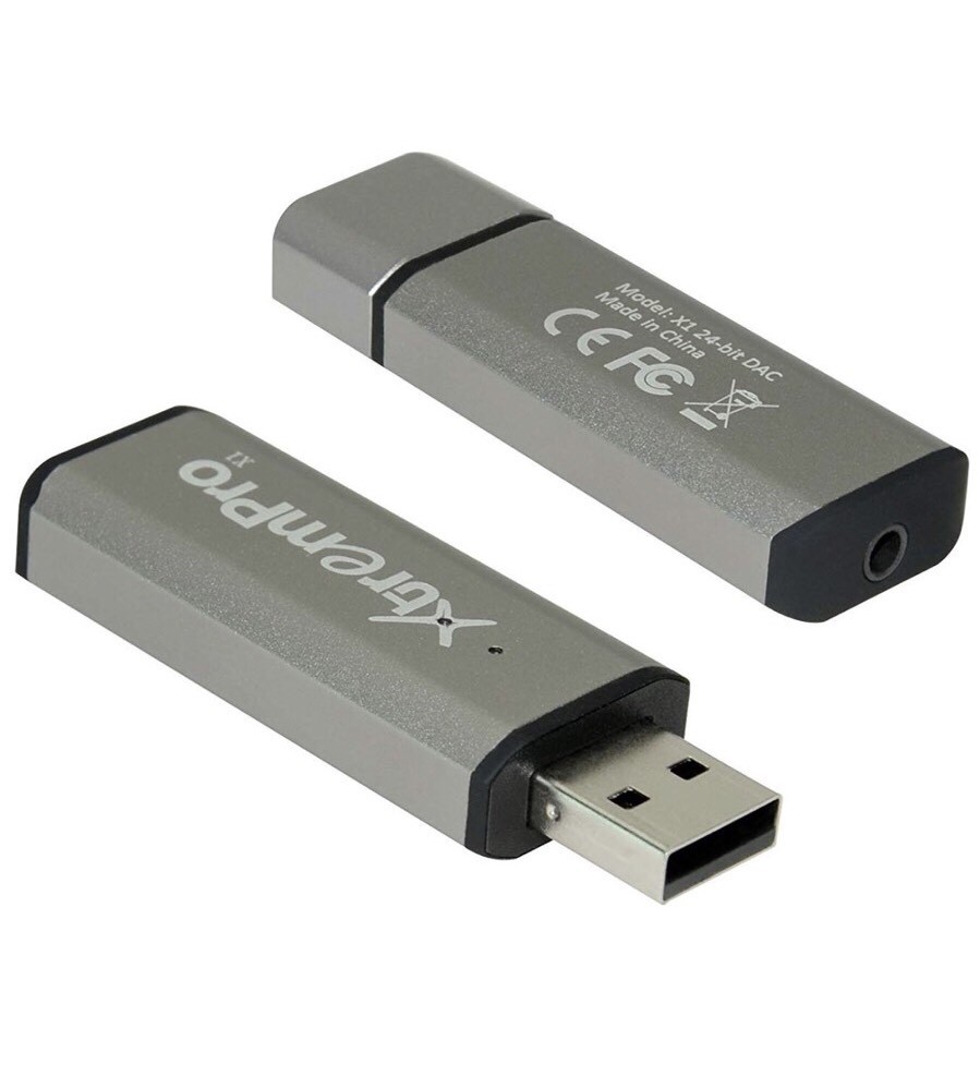 XtremPro Portable USB DAC Headphone Amplifier - Grey (X1)