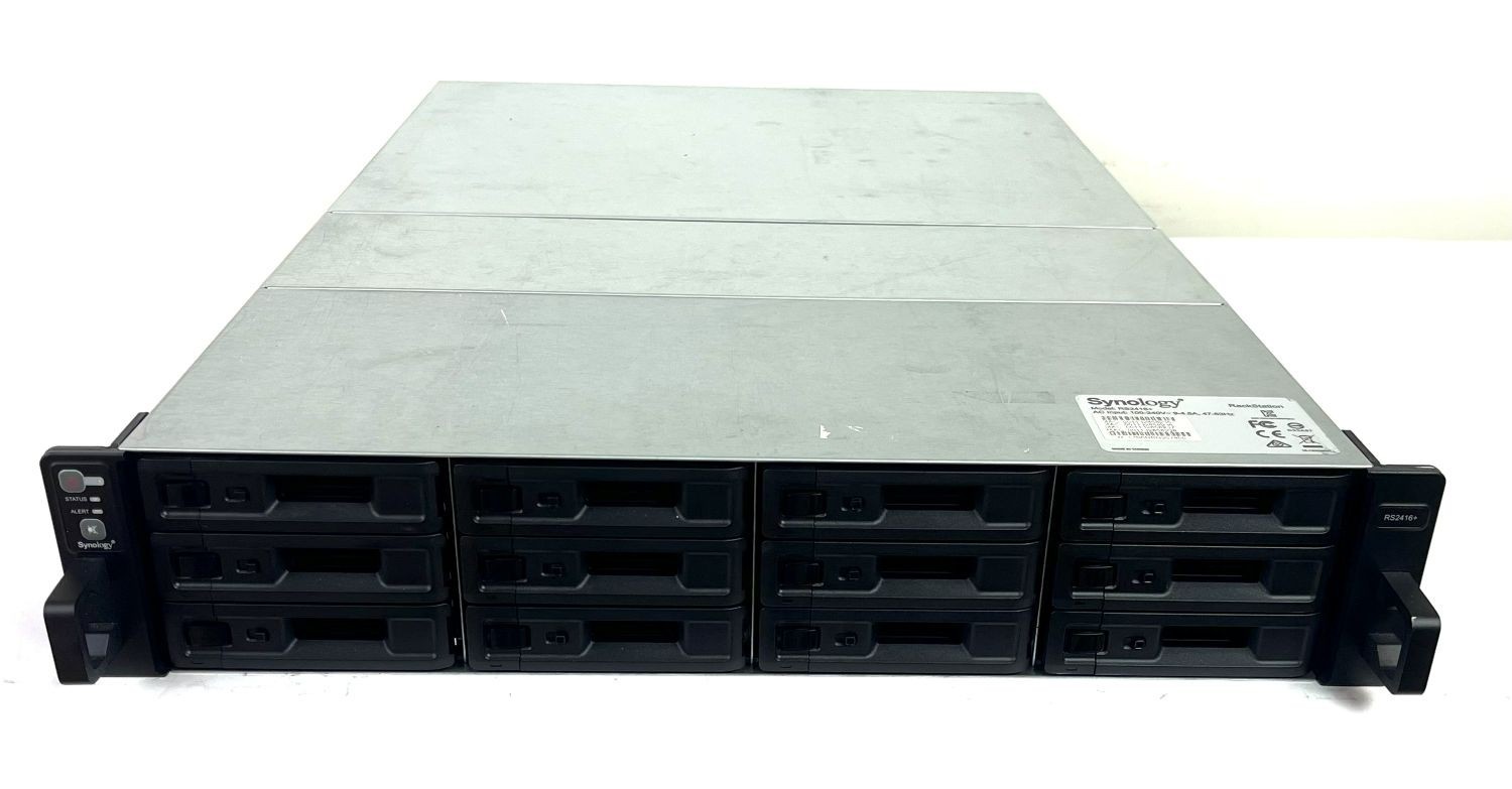 Synology RS2416+ 12-Bay Rackmount NAS | 12x 8TB 7200RPM SATA 3.5" | 96TB