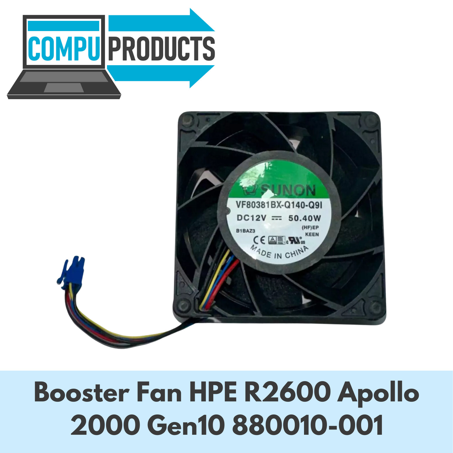 HP Booster Fan HPE R2600 Apollo 2000 Gen10 880010-001 / 874497-001 / 879832-001