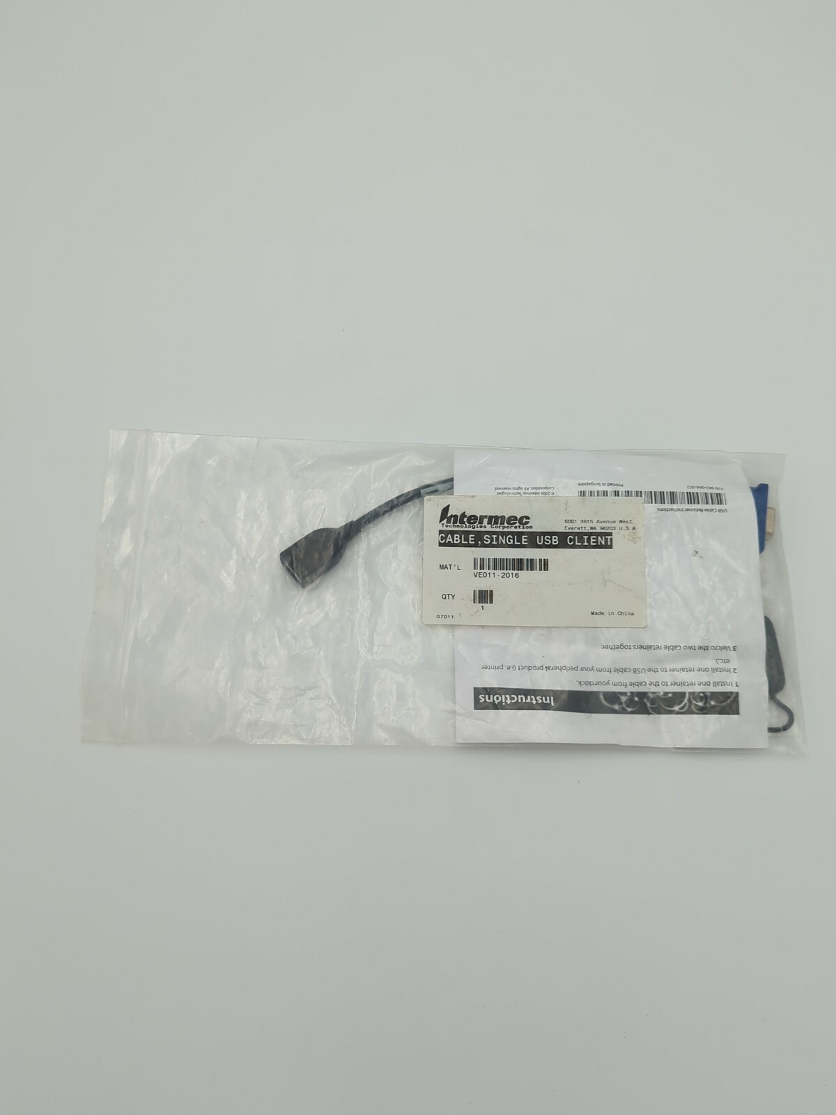 INTERMEC SINGLE USB HOST CABLE VE011-2016 FOR CK70/CK71/CV61/CV30 MOBILE COMPUTE