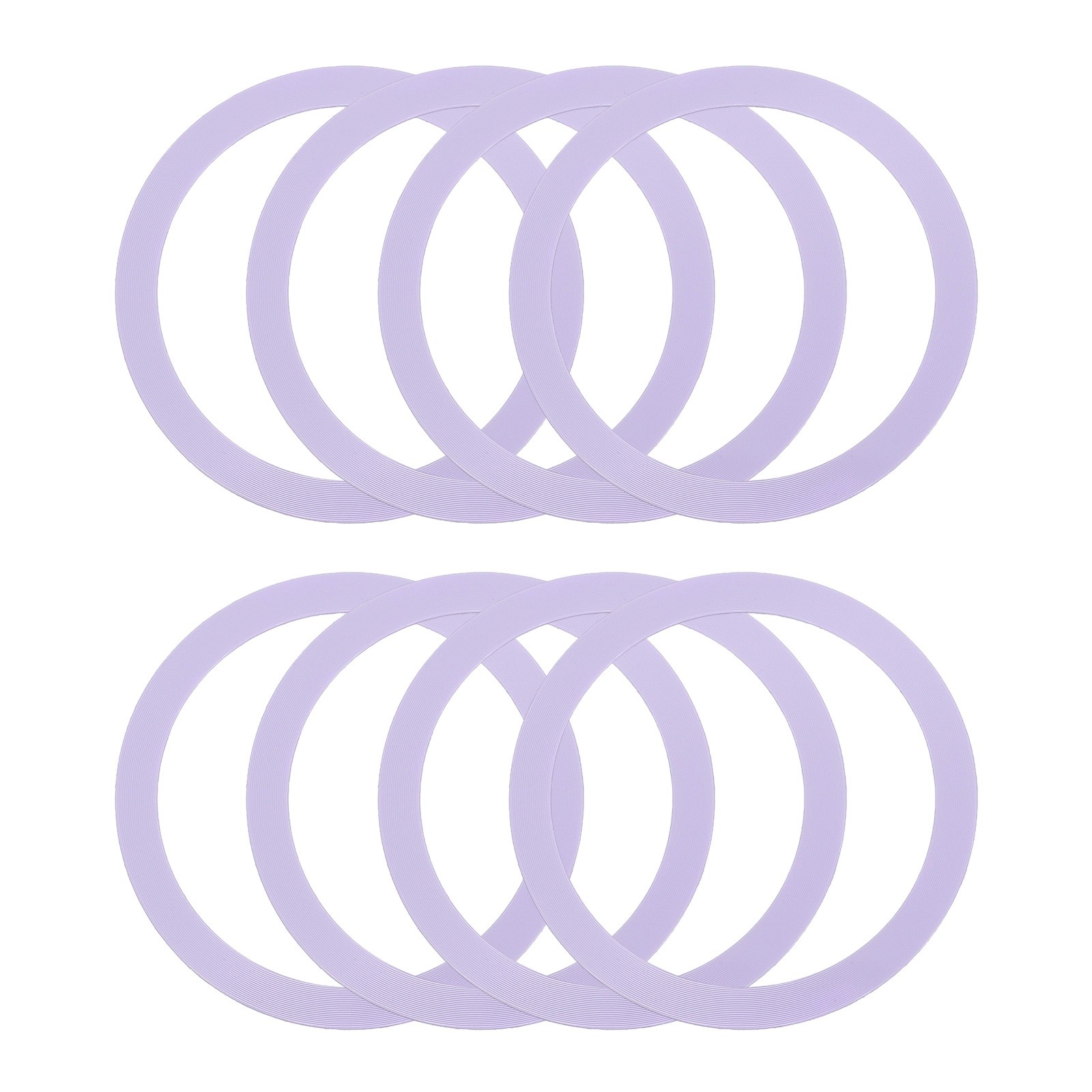 8Pcs Magnetic Adapter Ring, Magnetic Wireless Charger Conversion Kit, Purple