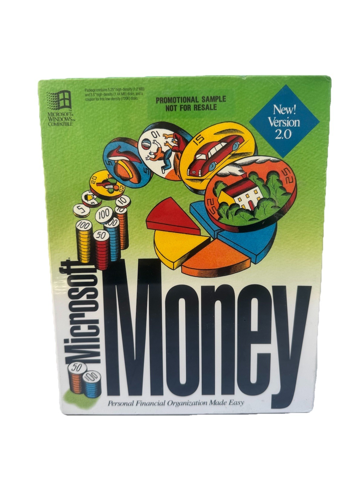Microsoft Money New Version 2.0 (Promotional Sample NFR) Vintage NEW SEALED
