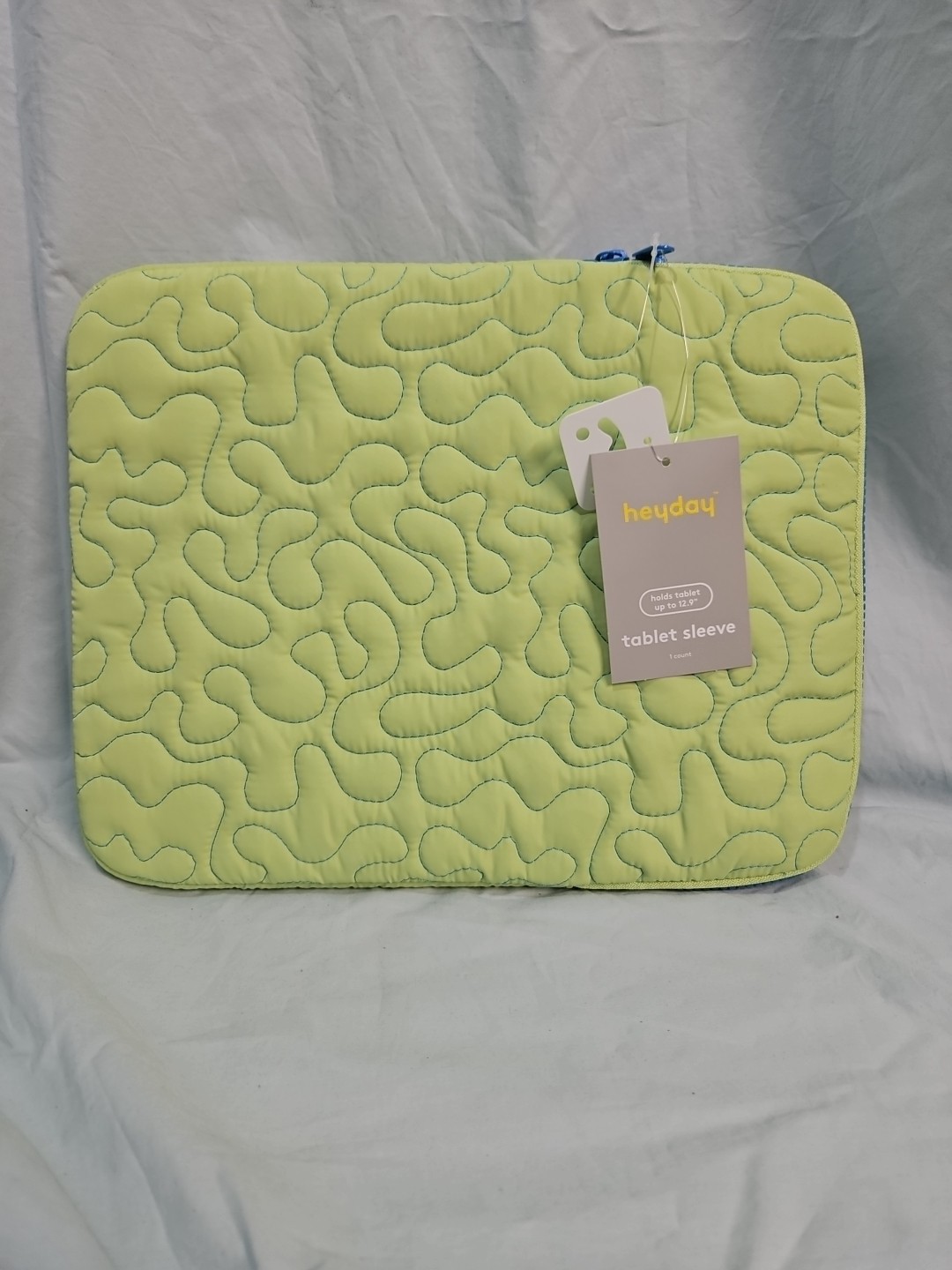 heyday Lime Green Puffy Laptop/Tablet Sleeve Up to 12.9”
