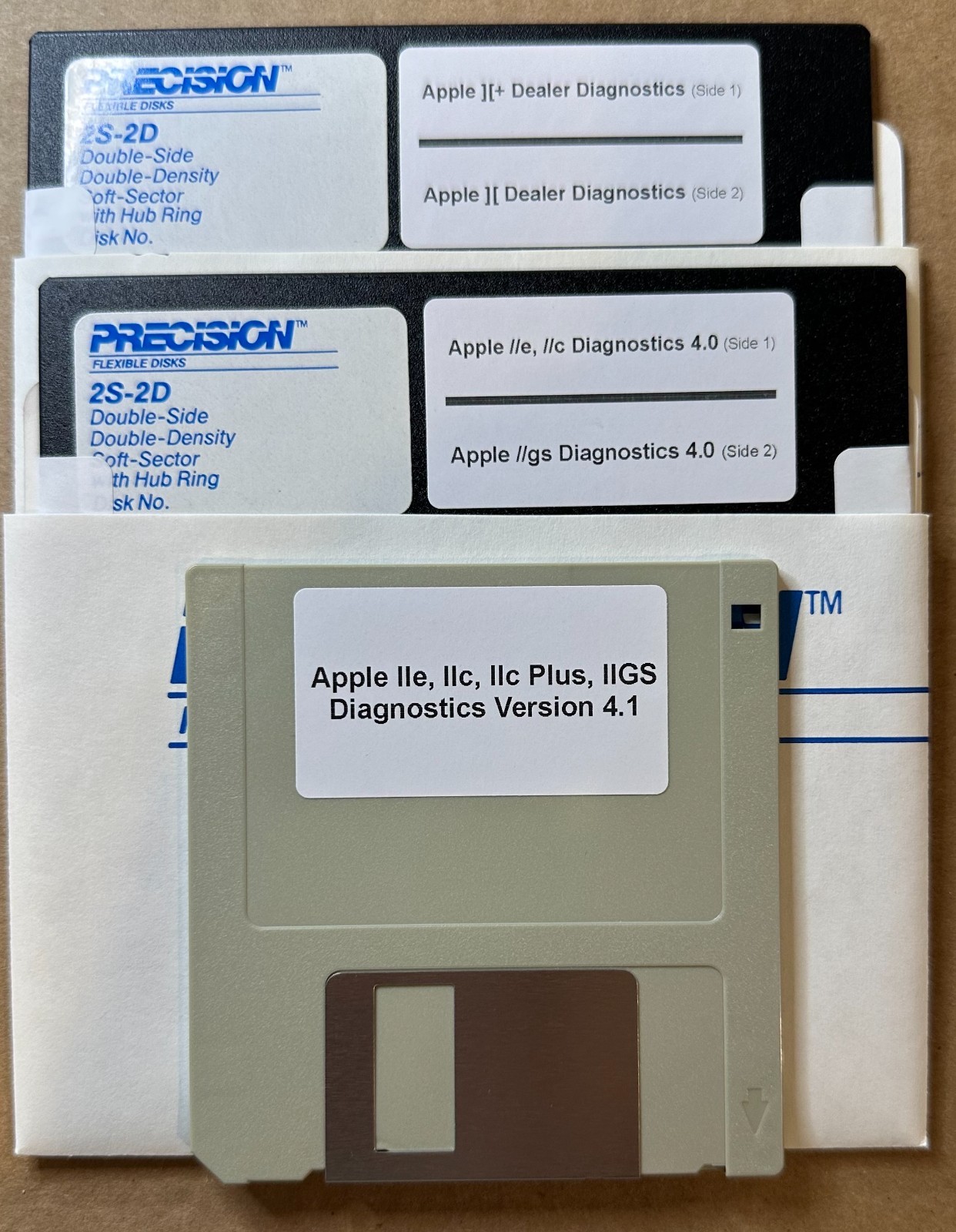 Apple II, II+, IIe, IIc, IIc Plus, IIGS Dealer Diagnostics on new Disks
