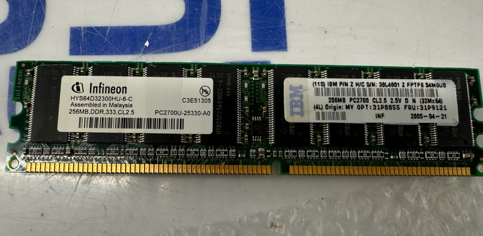 Infineon HYS64D32300HU-6-C 256MB Memory RAM