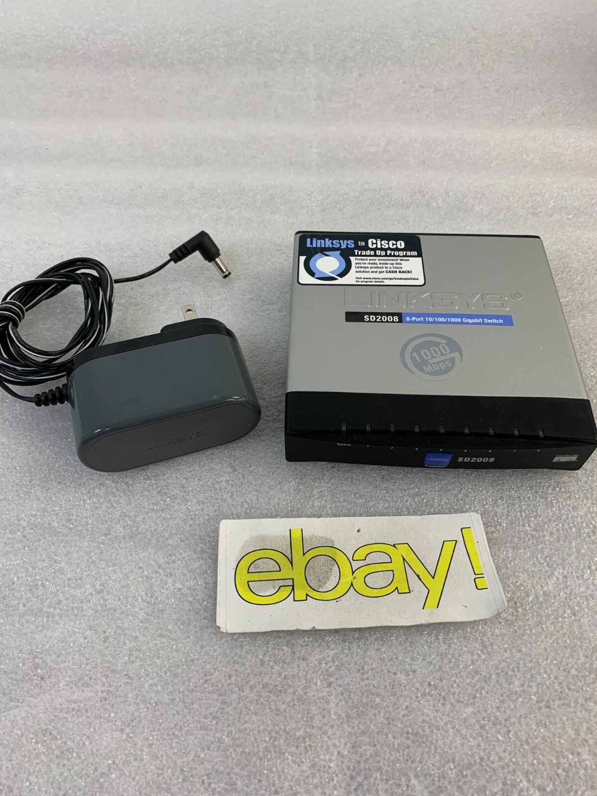 Cisco SD2008 v3.0 - 8-Ports 10/100/1000 Network Switch W/ ADAPTER FREE S/H