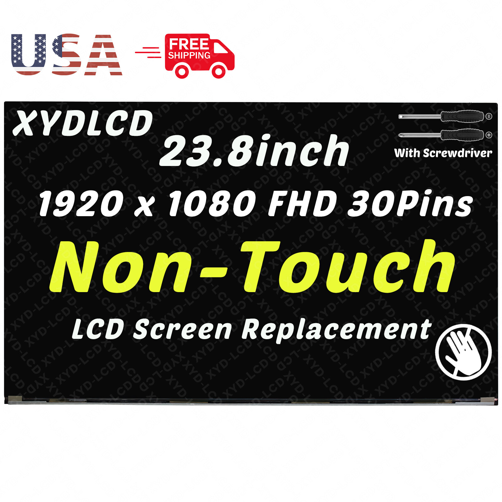 23.8in for HP DP/N M84859-001 318L5AA LCD Non-Touch Screen Display Panel FHD 24"