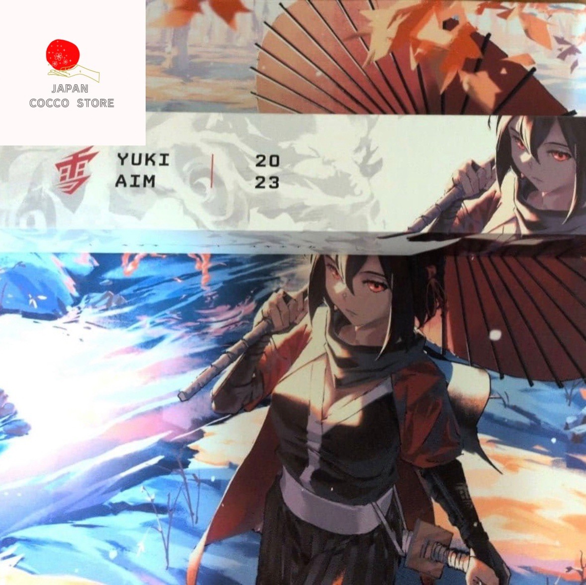 Yuki Aim 2024 Drop 1  Kitsune LARGE Mousepad Limited NIB NEW