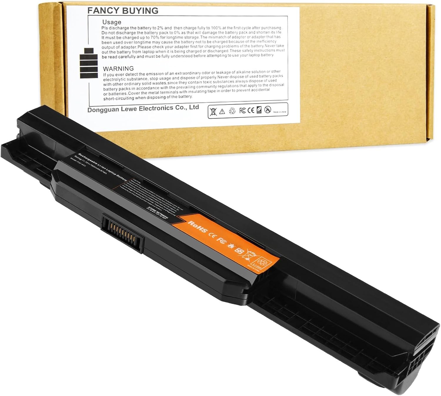 87Wh 7800mAh Laptop Battery Replacement for Asus A53E A32 K53 A42 K53 A45 A53S