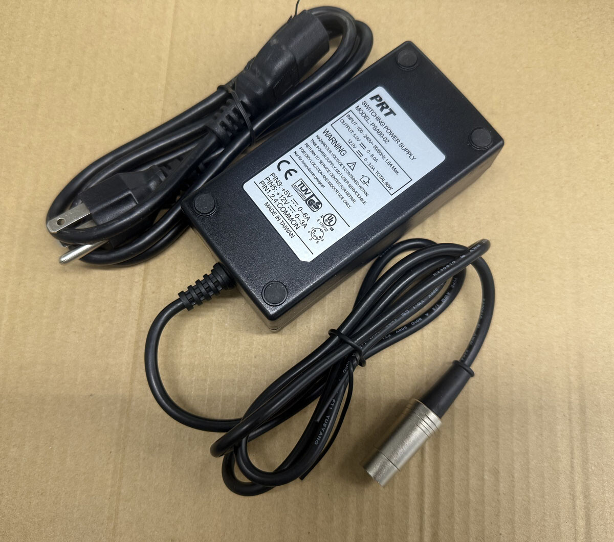 5-PIN Replacement Dual Power Supply 5V-6A 12V-3A for SINPRO SPU45E-201 Adapter