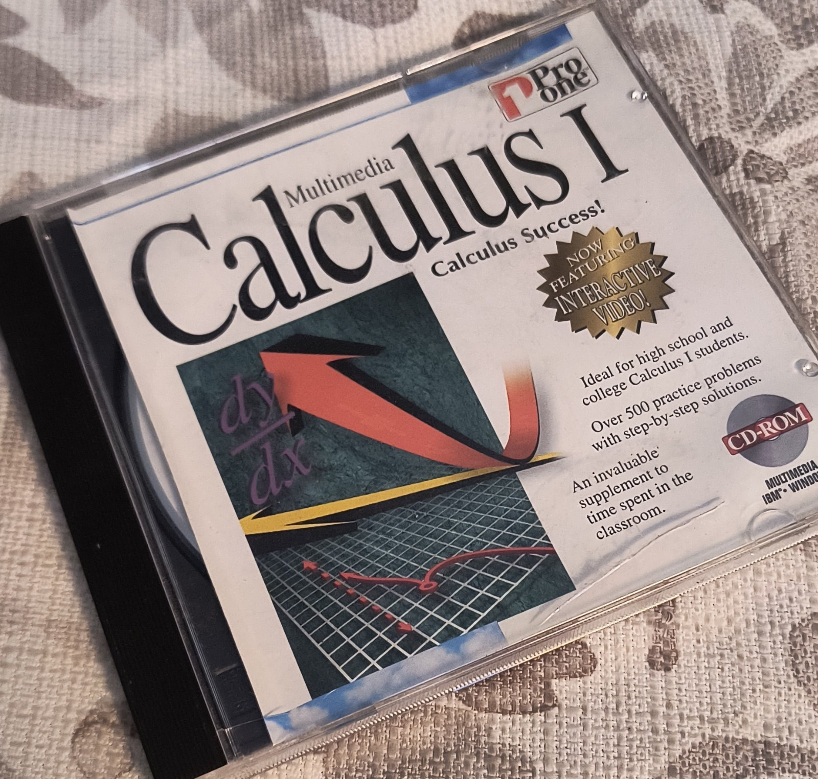 Pro One Multimedia Calculus I Mathematics CD-ROM for Windows 3.1/95 English