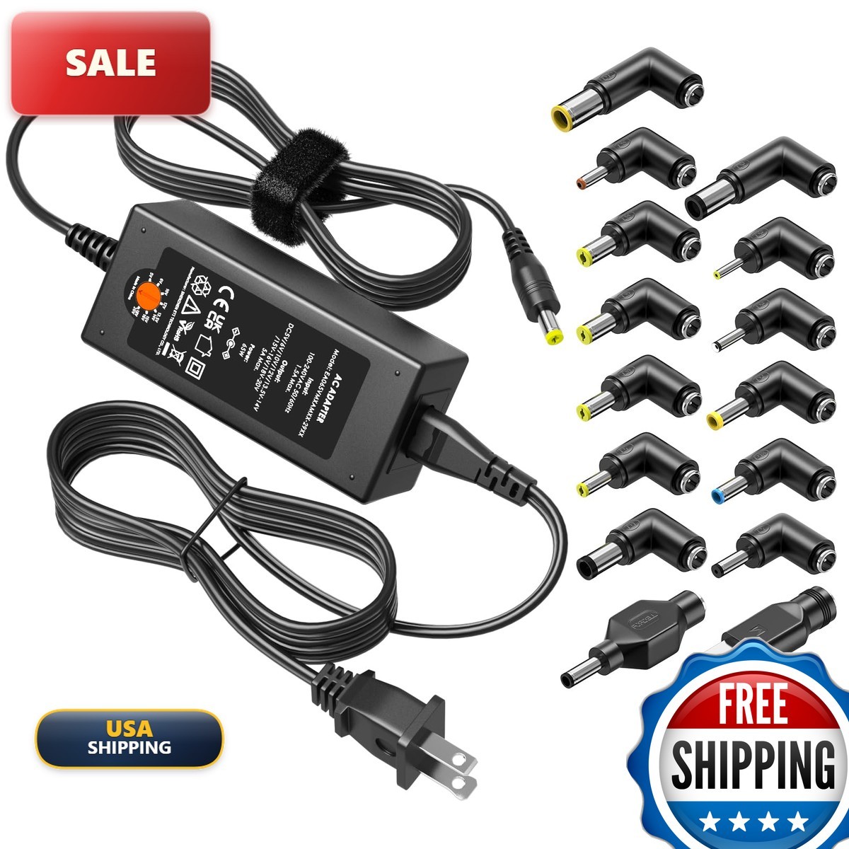 Powseed 65W Universal Laptop Charger for Lenovo HP Dell Acer ASUS Samsung 16