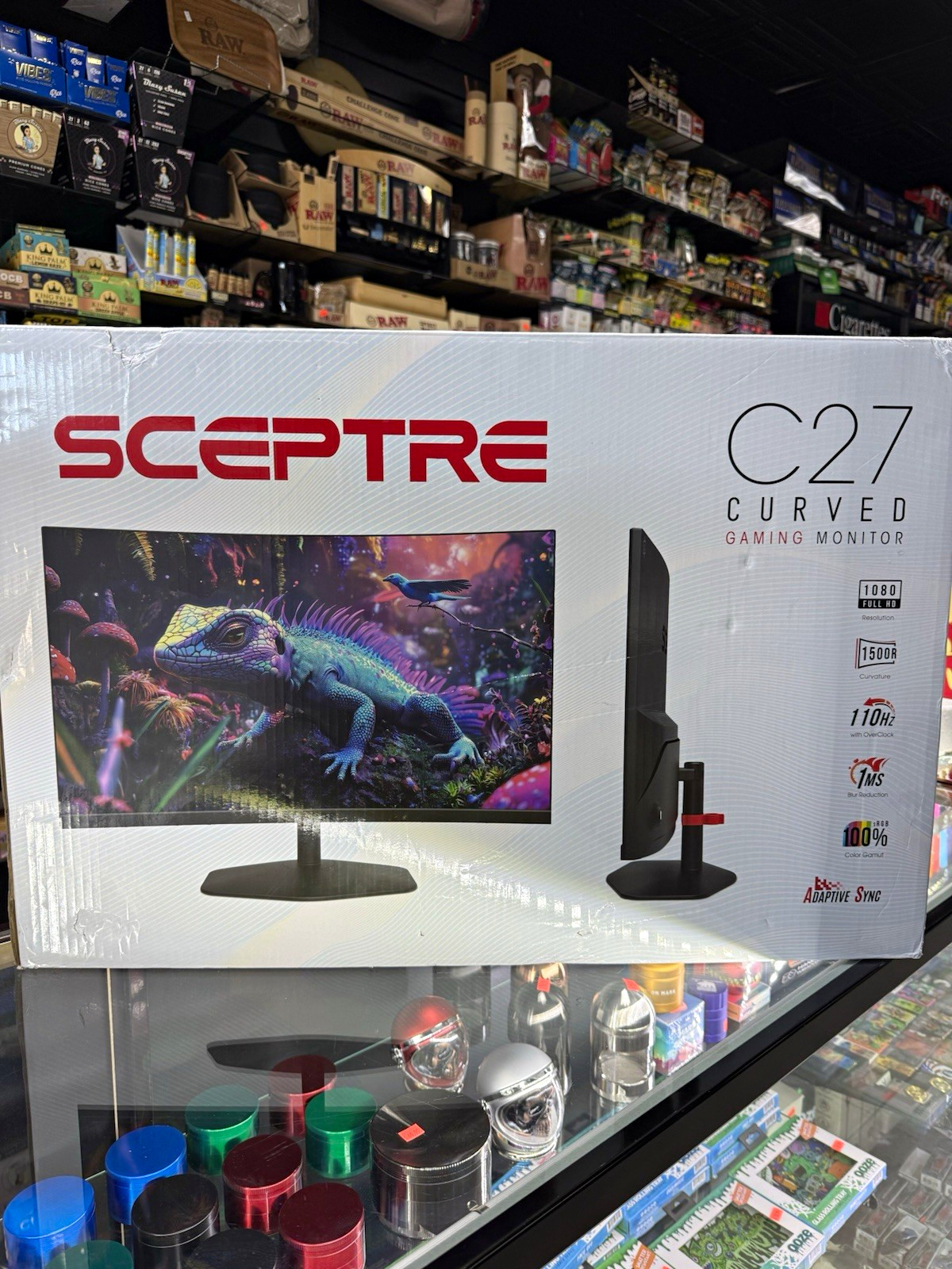 Sceptre C27 27" Curved LED Gaming Monitor 1080p 110Hz 1ms Adaptive-Sync