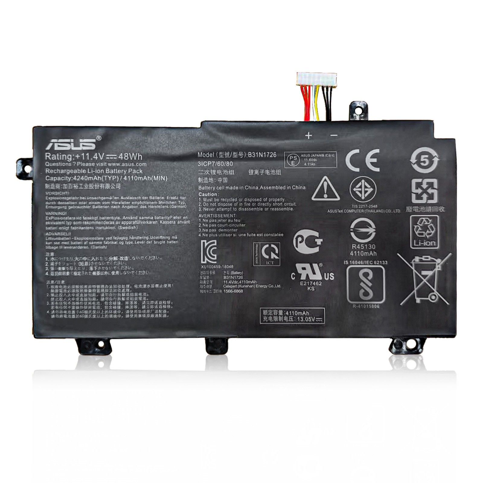 Genuine B31N1726 Battery FX505DT FX80GD For ASUS TUF Gaming A15 FA506IU FX504GD