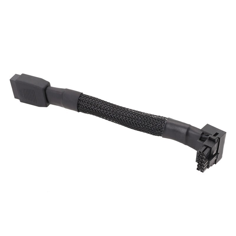 90 Degree ATX 3.0 PCIE 5.0 16pin 12VHPWR GPU Power Male Female Extension Cable
