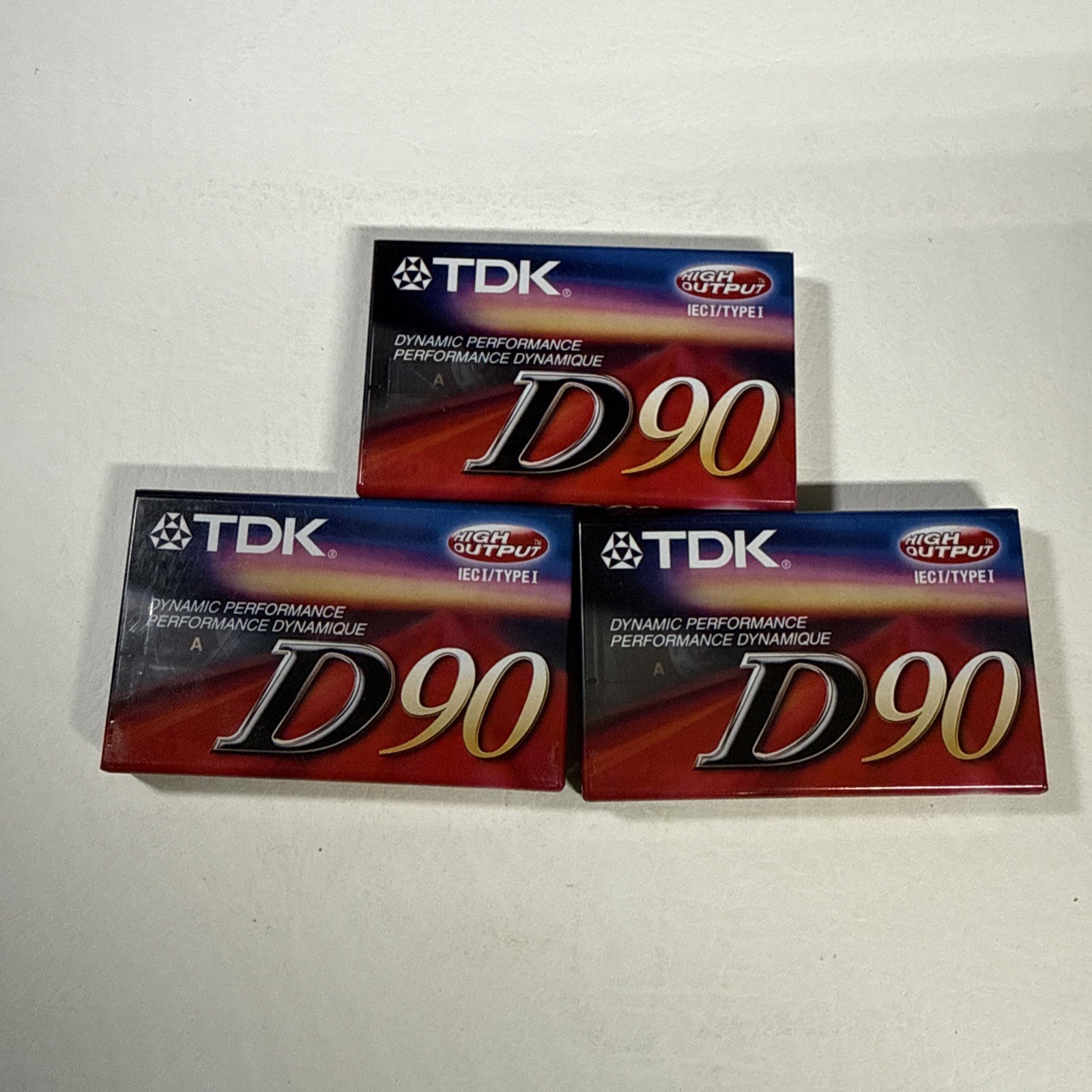 TDK D60 High Output Cassette Tapes New / Lot of 3