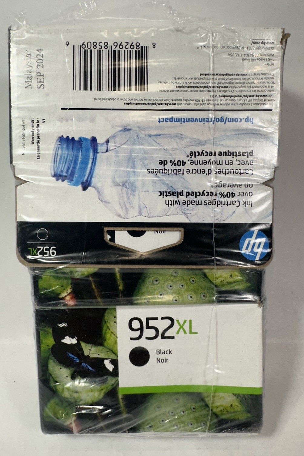 Genuine HP 952XL Black Ink Cartridge EXP September 2024 Lot of 3