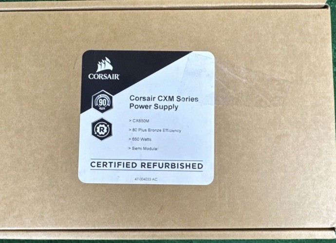 CORSAIR CX Series CX650 80 PLUS Bronze ATX Power Supply