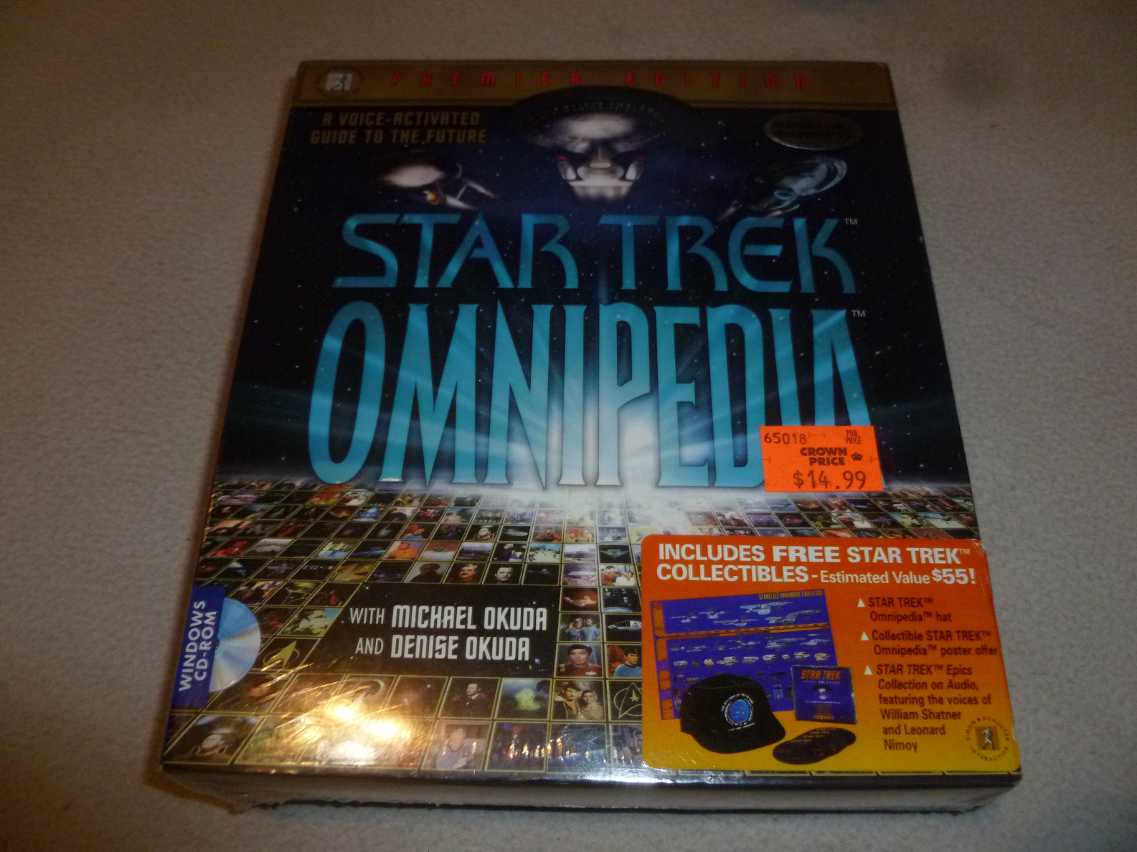 NEW SEALED STAR TREK OMNIPEDIA PC COMPUTER GAME CD-ROM PREMIERE WINDOWS 95 NIB 