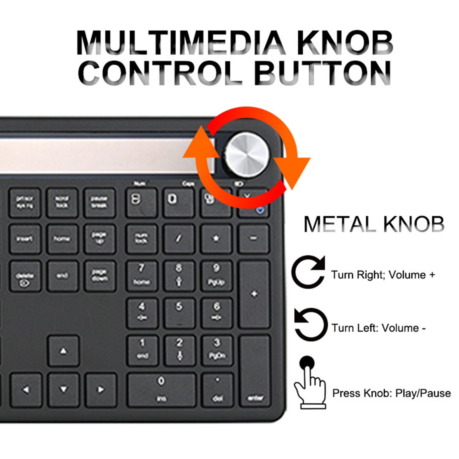 Solar Powered Wireless Keyboard Rechargeable Lightweight Keyboard With 2.4G BT0