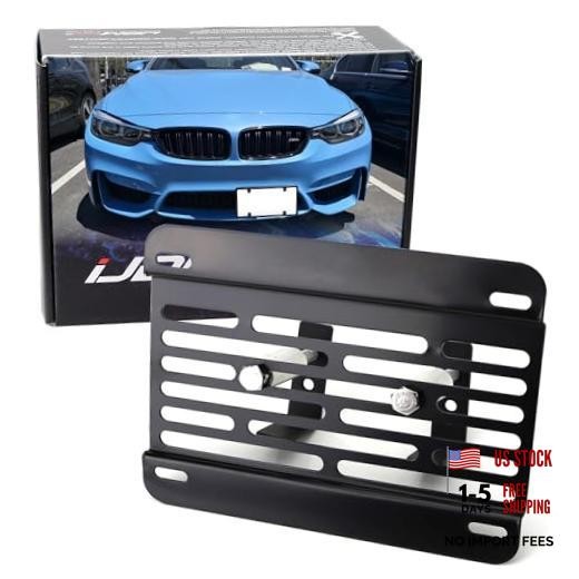 No Drill Front Grille Mesh Mount License Plate Relocator Kit Compatible with