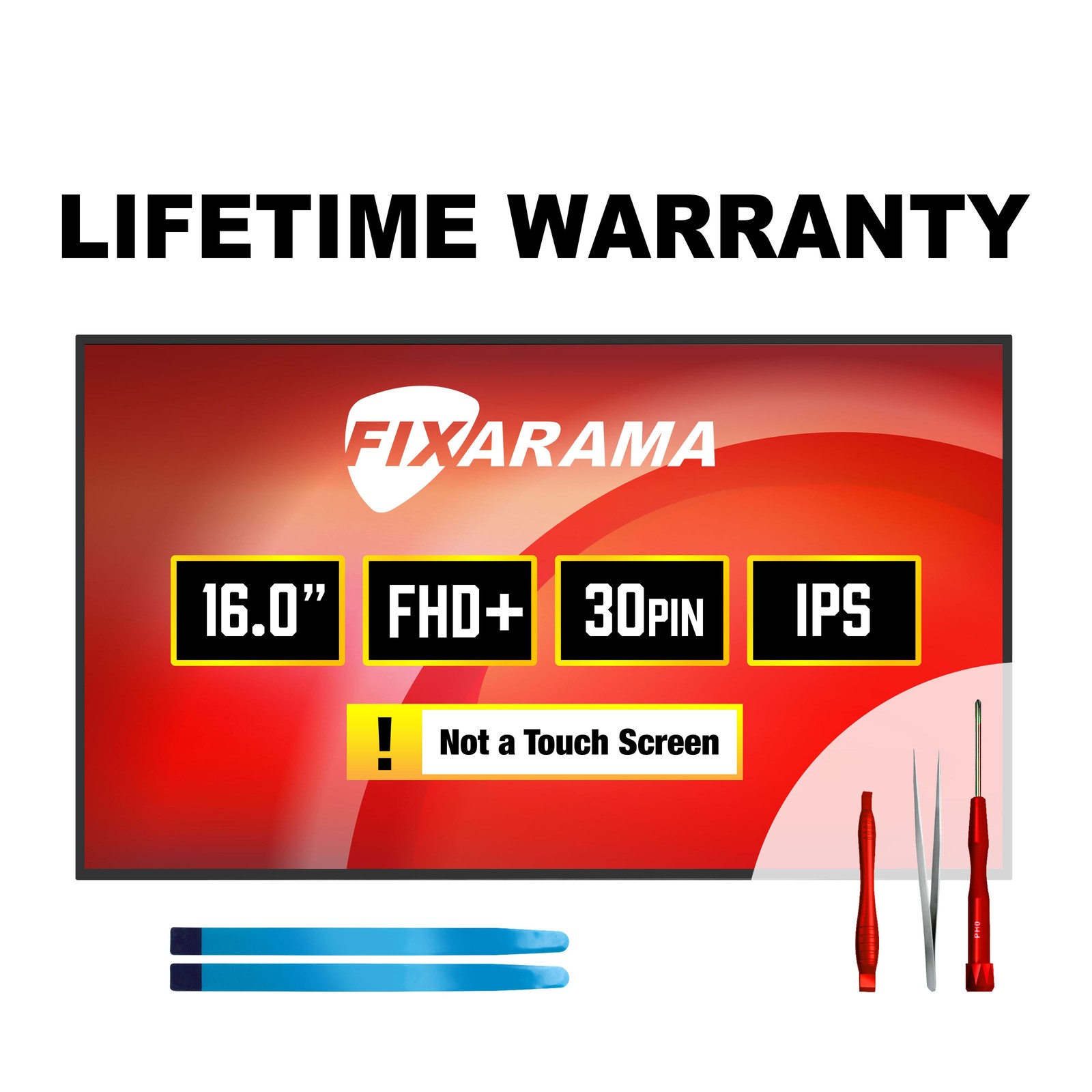 BOE NV160WUM-N44 FHD+ IPS Matte LCD Screen + Tools GRADE A+ FIXARAMA