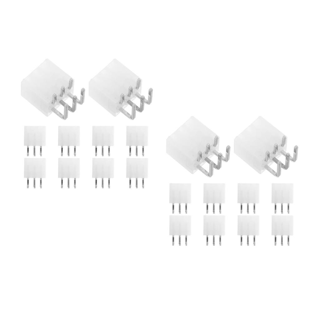 Reusable 6 Pin Pcie Connector White Plastic Alloy Durable GPU Power Socket