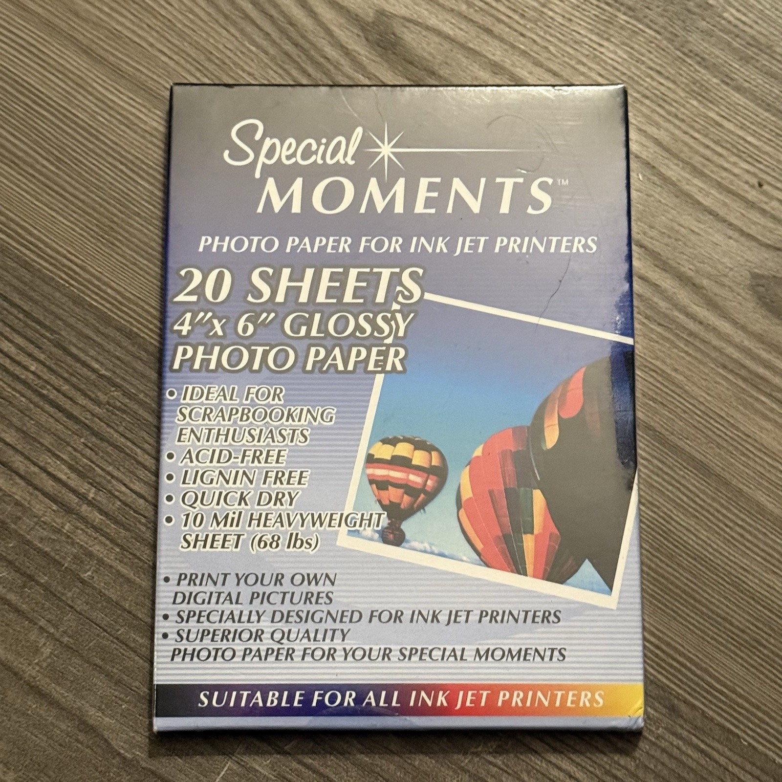 Special Moments Photo Paper for Ink Jet Printers 8 Sheets 8.5x11 Glossy AcidFree