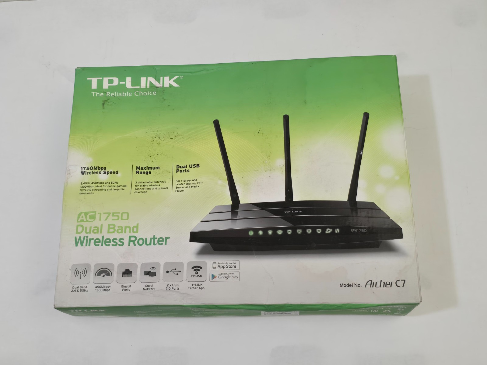 TP-LINK AC1750 Dual Band Wireless Router Model Archer C7