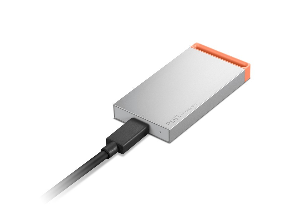 Lenovo PS6S 512GB Portable SSD External Solid State Drive USB-C Type-C Grey