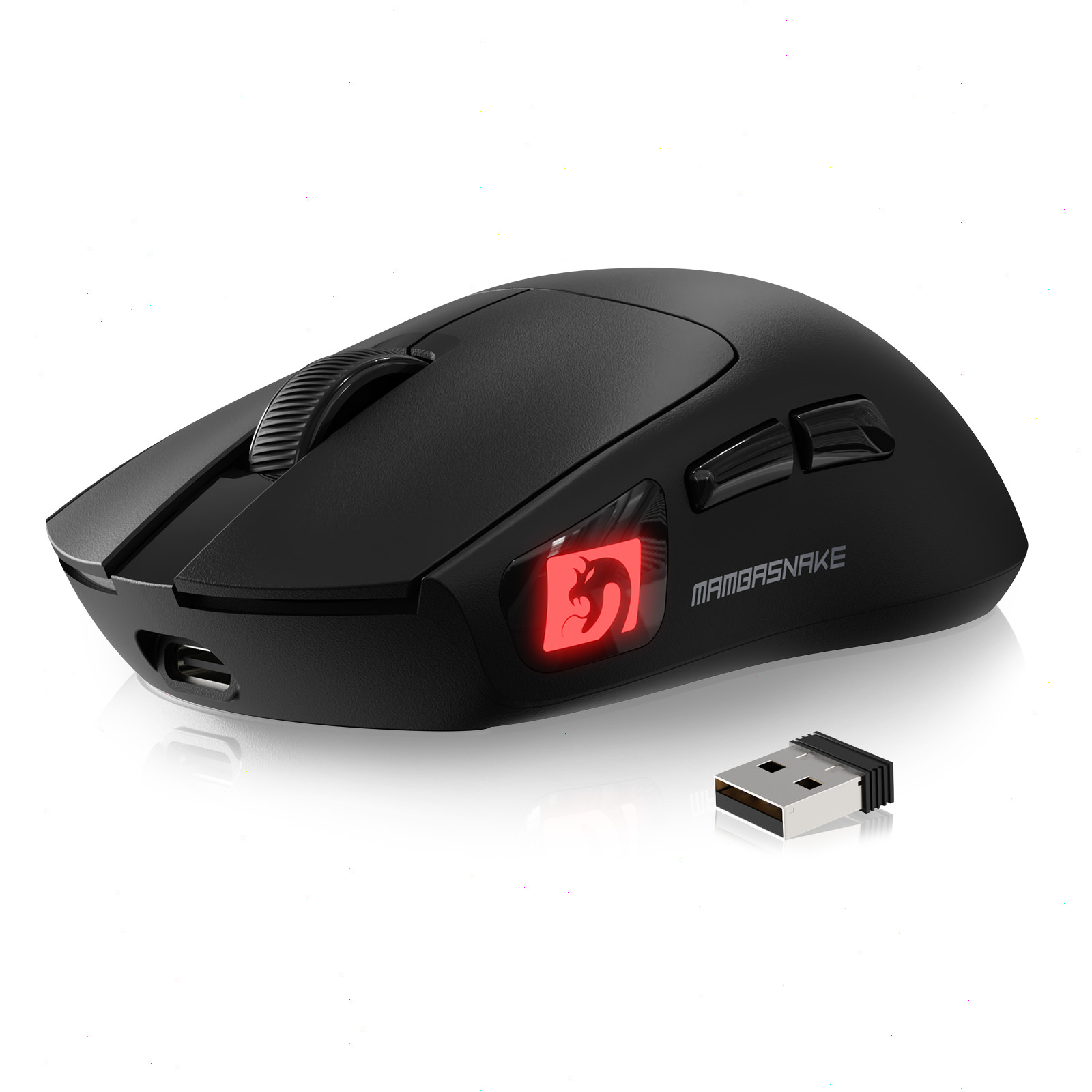 MAMBASNAKE x ATTACK SHARK M4 52g Wireless Gaming Mouse, PAW3311 24K DPI RGB