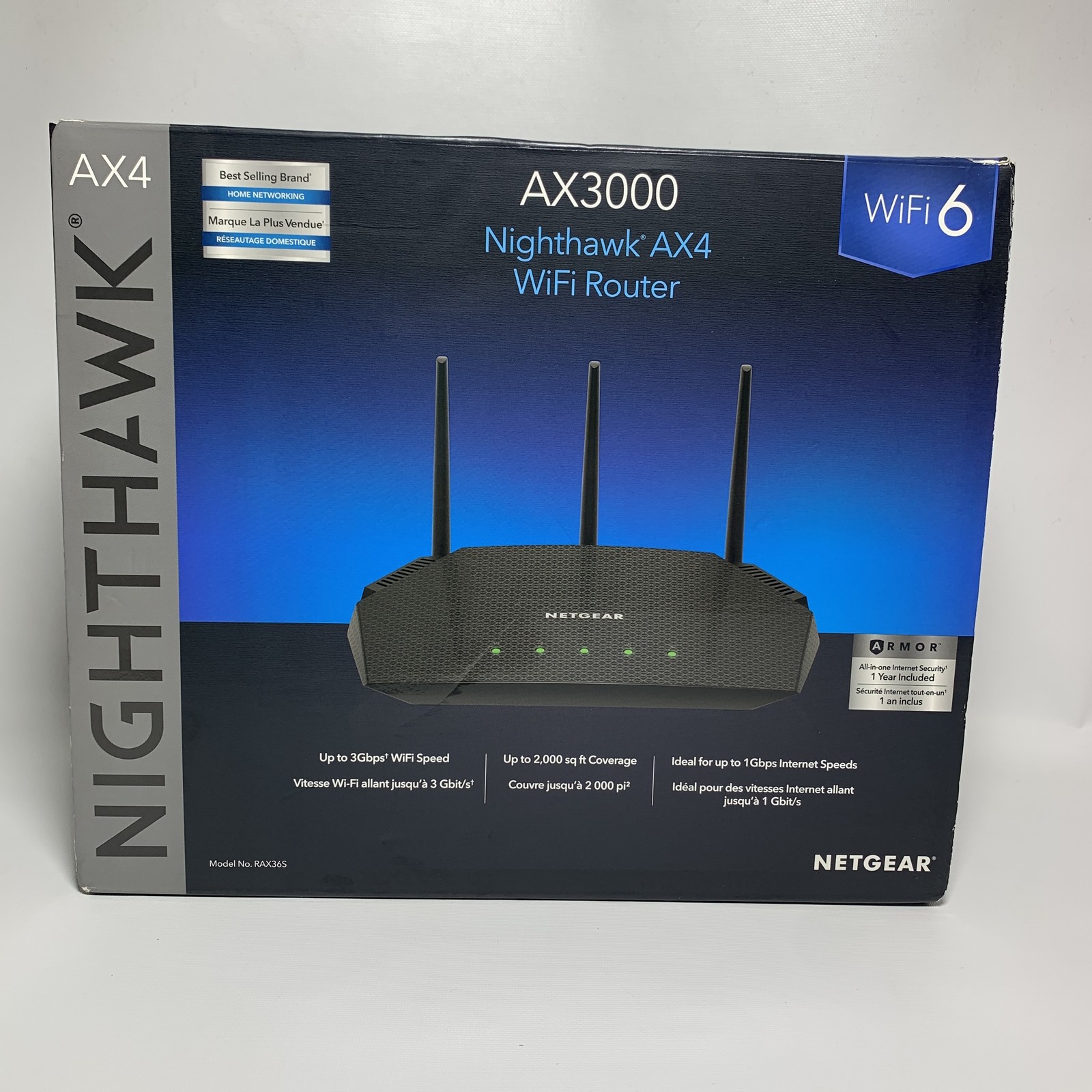 NETGEAR AX3000 WiFi 6 Dual-Band Router Gigabit Brand New